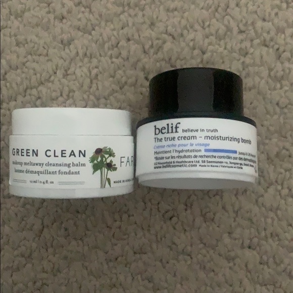 Farmacy cleansing balm, belief face cream SAMPLE - Picture 1 of 1